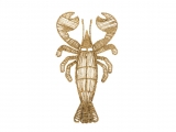 Lobster shaped seagrass wall decor